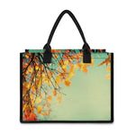 Vintage Autumn Print Canvas Tote Bag