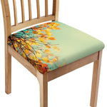 Vintage Autumn Print Chair Cushion Cover