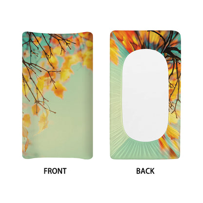 Vintage Autumn Print Changing Pad Cover