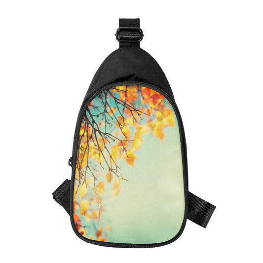 Vintage Autumn Print Chest Bag