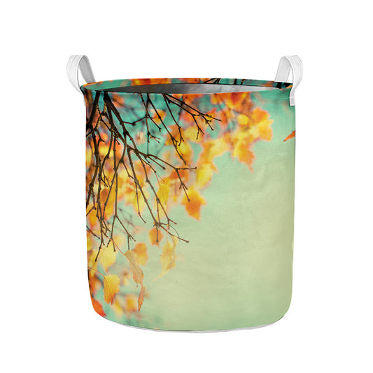 Vintage Autumn Print Collapsible Laundry Basket