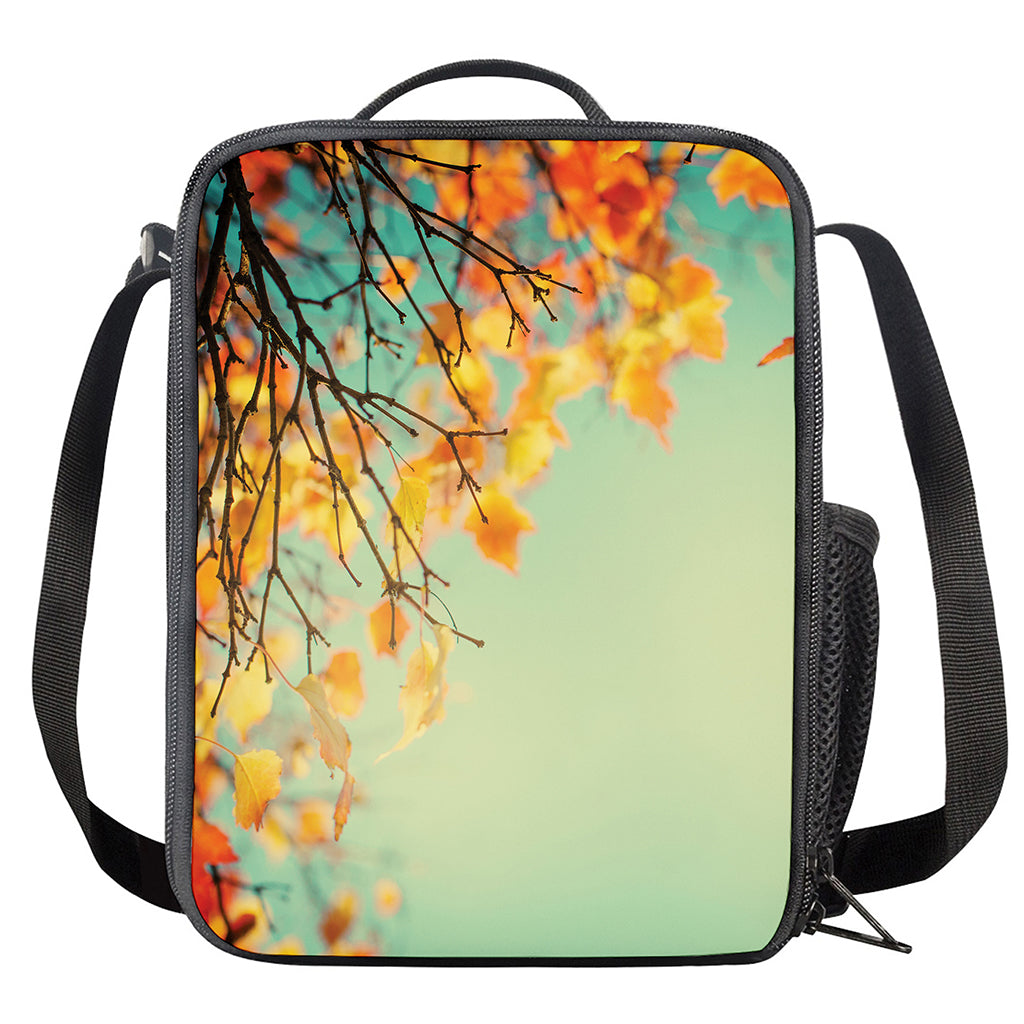 Vintage Autumn Print Crossbody Lunch Bag