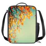 Vintage Autumn Print Crossbody Lunch Bag