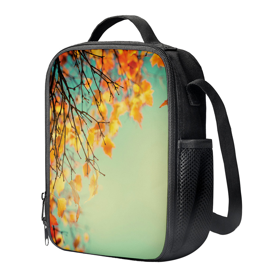 Vintage Autumn Print Crossbody Lunch Bag