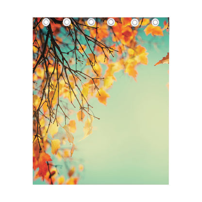 Vintage Autumn Print Curtain