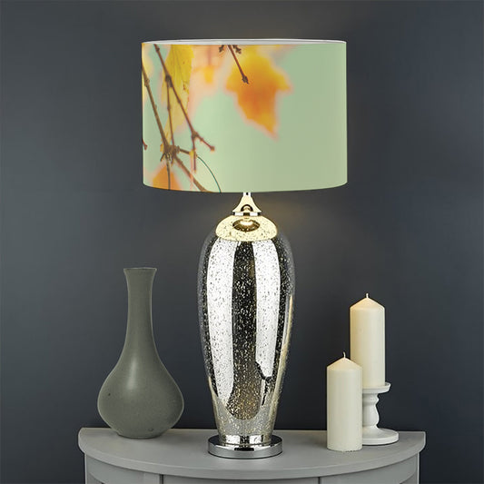 Vintage Autumn Print Drum Lamp Shade