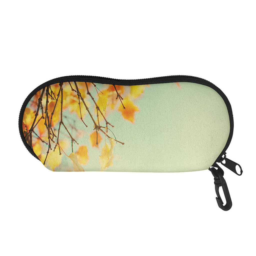 Vintage Autumn Print Glasses Case