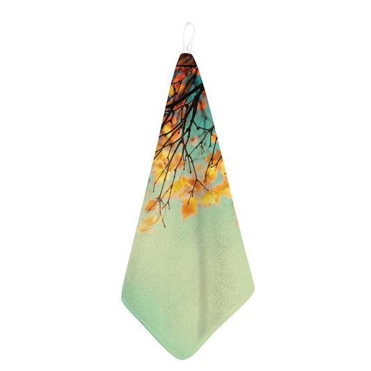 Vintage Autumn Print Hand Towel