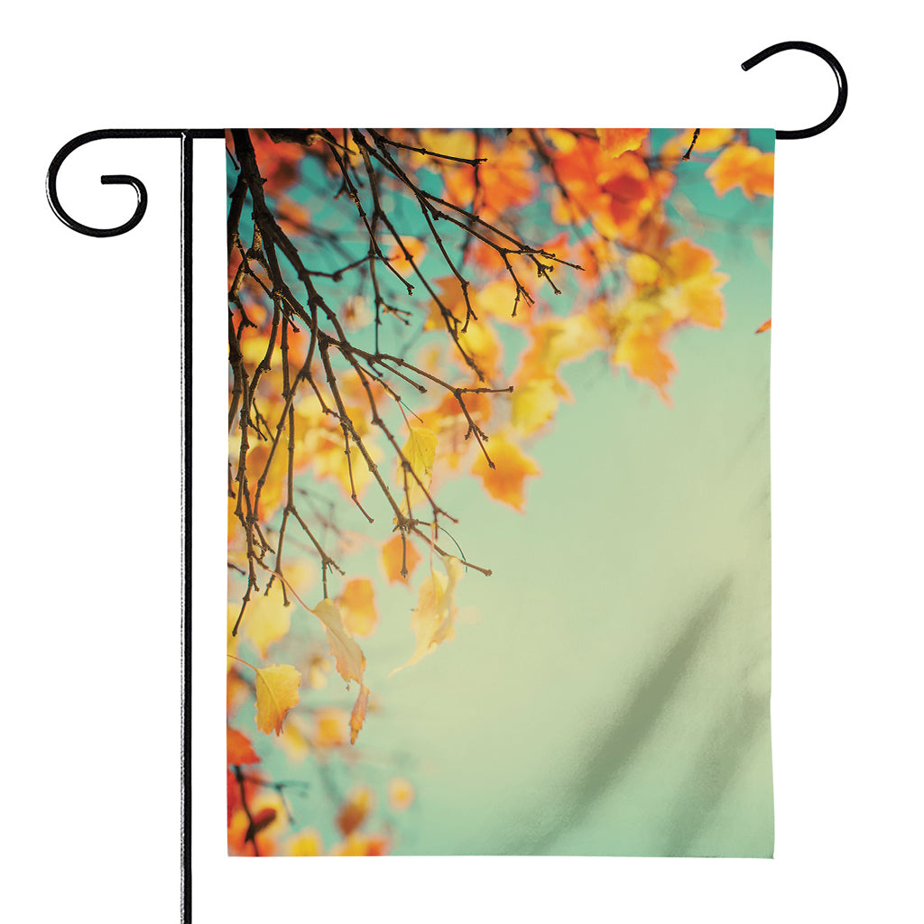 Vintage Autumn Print House Flag