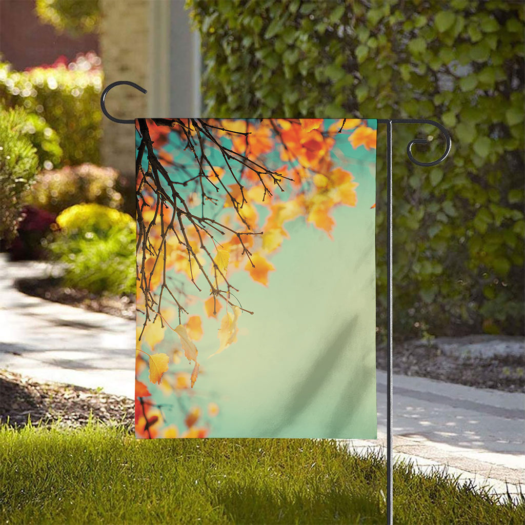 Vintage Autumn Print House Flag