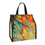 Vintage Autumn Print Insulated Lunch Tote