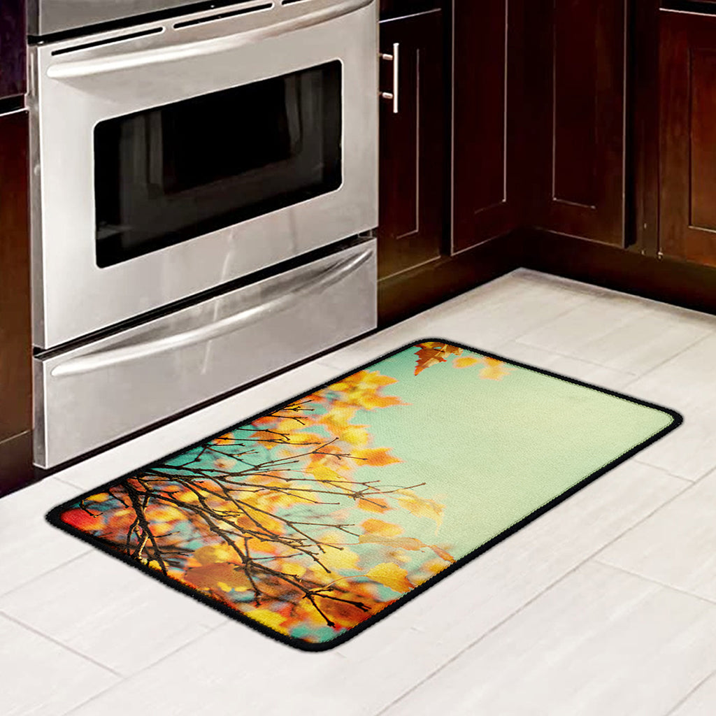 Vintage Autumn Print Kitchen Mat