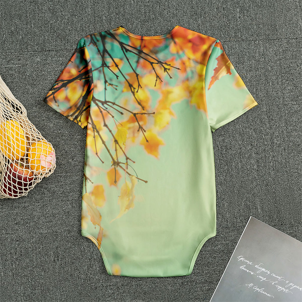 Vintage Autumn Print Men's Bodysuit