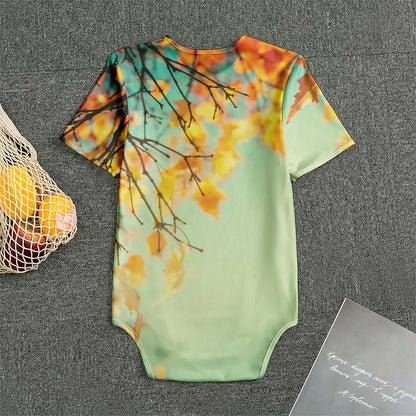 Vintage Autumn Print Men's Bodysuit