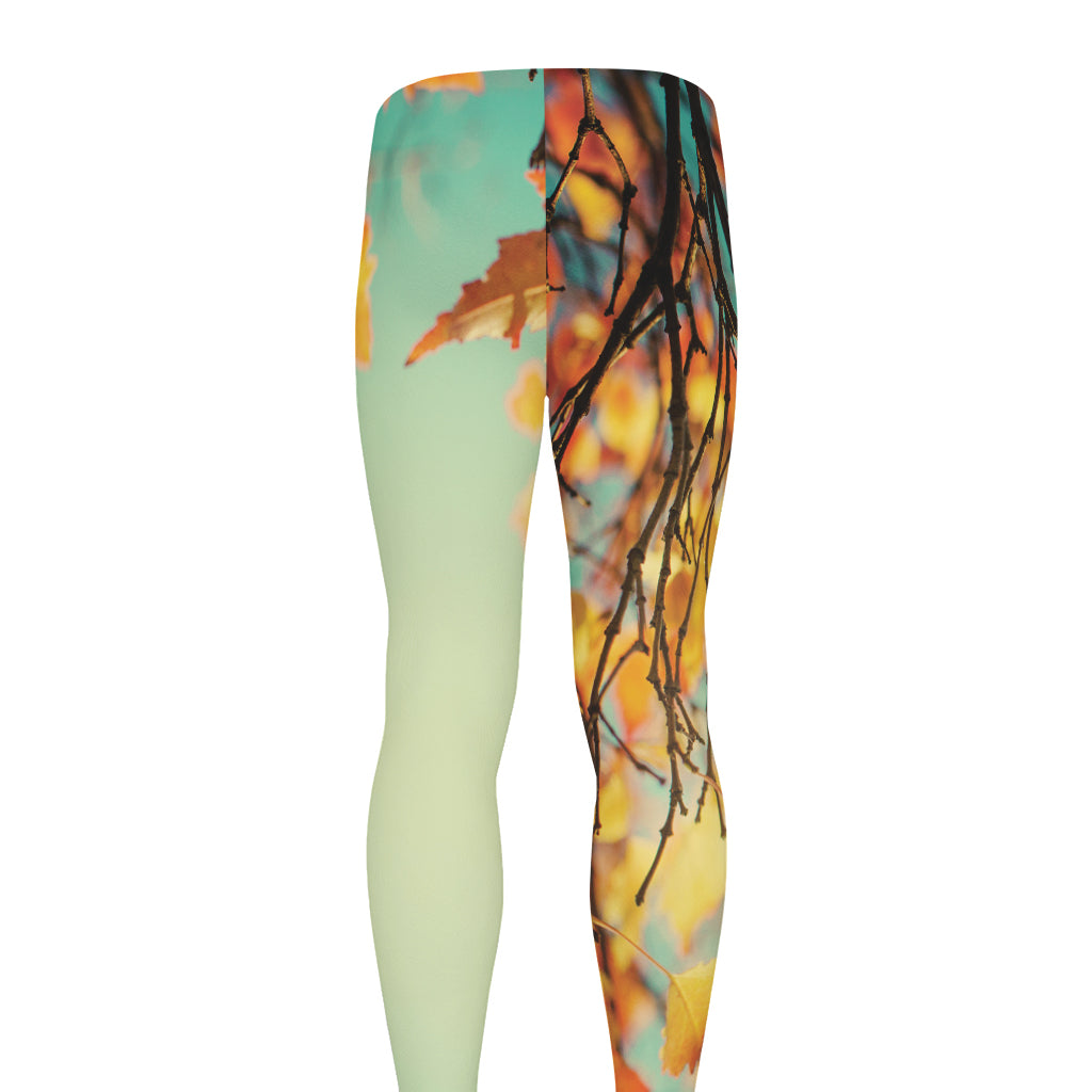 Vintage Autumn Print Men's leggings