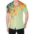 Vintage Autumn Print Men's Shirt