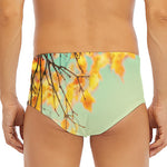 Vintage Autumn Print Men's Triangle Swim Briefs
