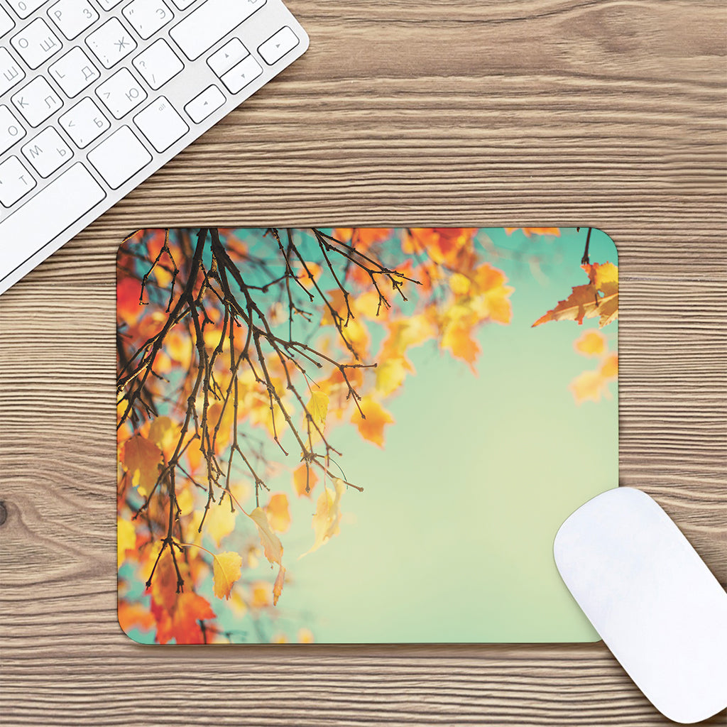 Vintage Autumn Print Mouse Pad