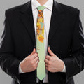 Vintage Autumn Print Necktie
