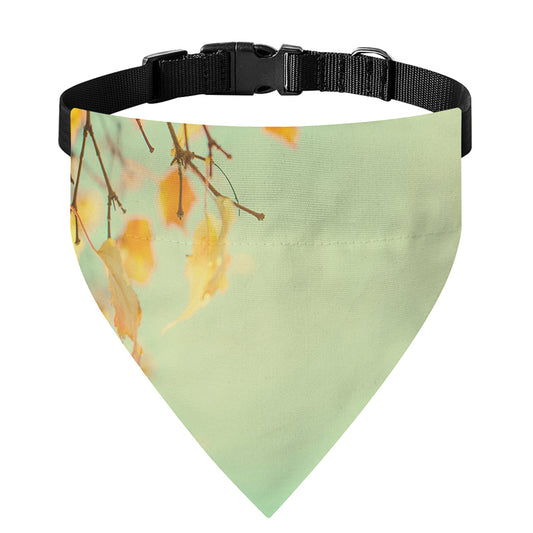 Vintage Autumn Print Over The Collar Dog Bandana