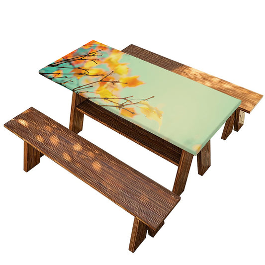 Vintage Autumn Print Picnic Table Cover