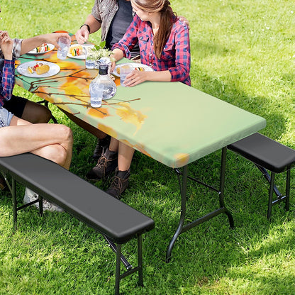 Vintage Autumn Print Picnic Table Cover