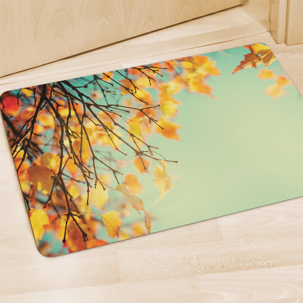 Vintage Autumn Print Polyester Doormat