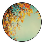 Vintage Autumn Print Round Floor Mat