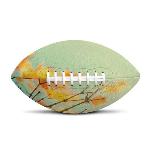 Vintage Autumn Print Rugby Ball