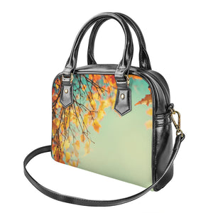 Vintage Autumn Print Shoulder Handbag