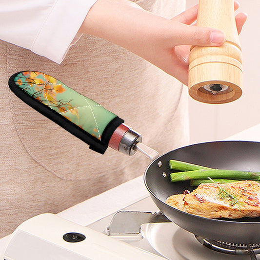 Vintage Autumn Print Skillet Handle Cover