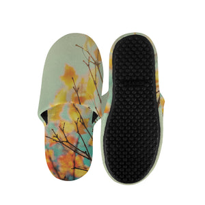 Vintage Autumn Print Slippers