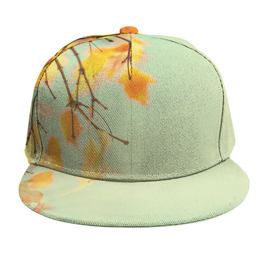 Vintage Autumn Print Snapback Cap