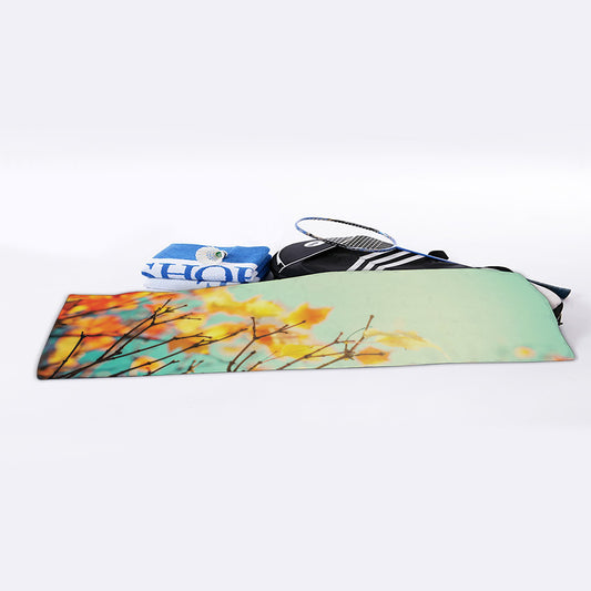 Vintage Autumn Print Sports Towel