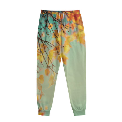 Vintage Autumn Print Sweatpants