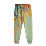 Vintage Autumn Print Sweatpants