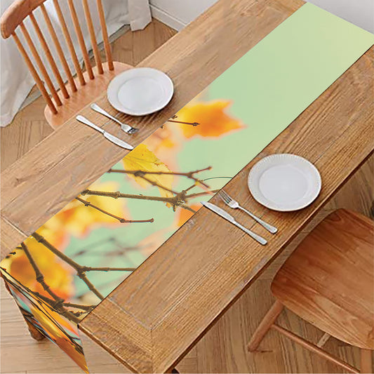 Vintage Autumn Print Table Runner