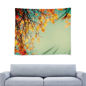 Vintage Autumn Print Tapestry