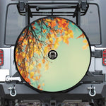 Vintage Autumn Print Tire Cover With Camera Hole