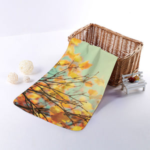 Vintage Autumn Print Towel