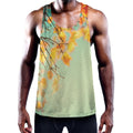 Vintage Autumn Print Men's Workout Tank Top