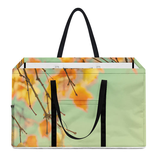 Vintage Autumn Print Utility Tote Bag