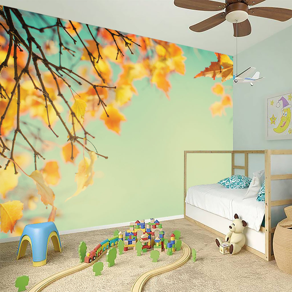 Vintage Autumn Print Wall Sticker