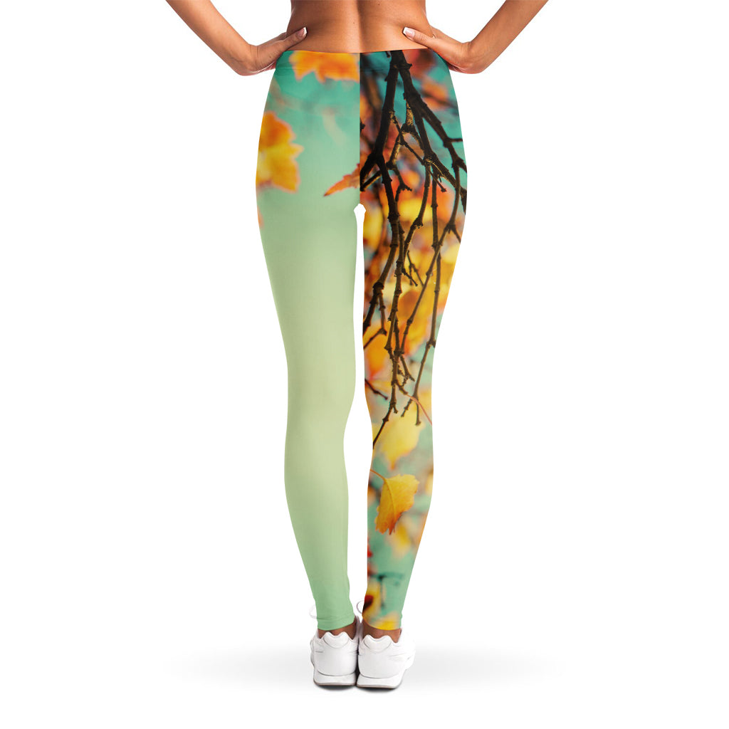 Vintage Autumn Print Women's Leggings