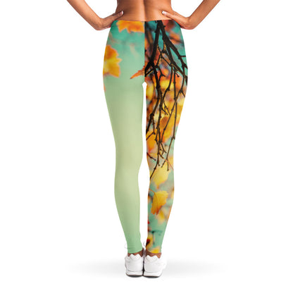 Vintage Autumn Print Women's Leggings