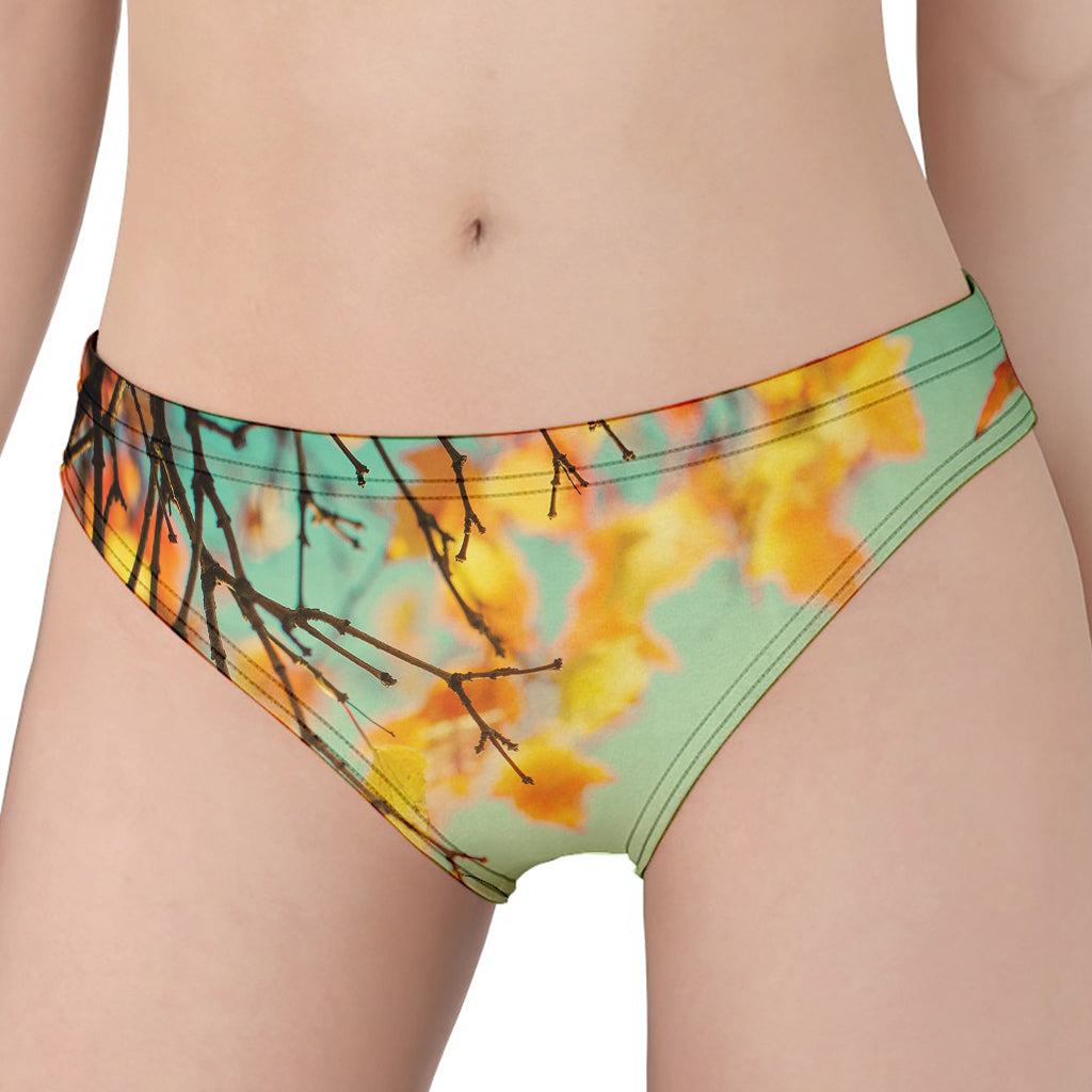 Vintage Autumn Print Women's Panties