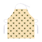Vintage Bee Pattern Print Adjustable Apron