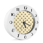 Vintage Bee Pattern Print Alarm Clock