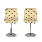 Vintage Bee Pattern Print Bar Stool Covers