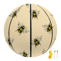 Vintage Bee Pattern Print Basketball